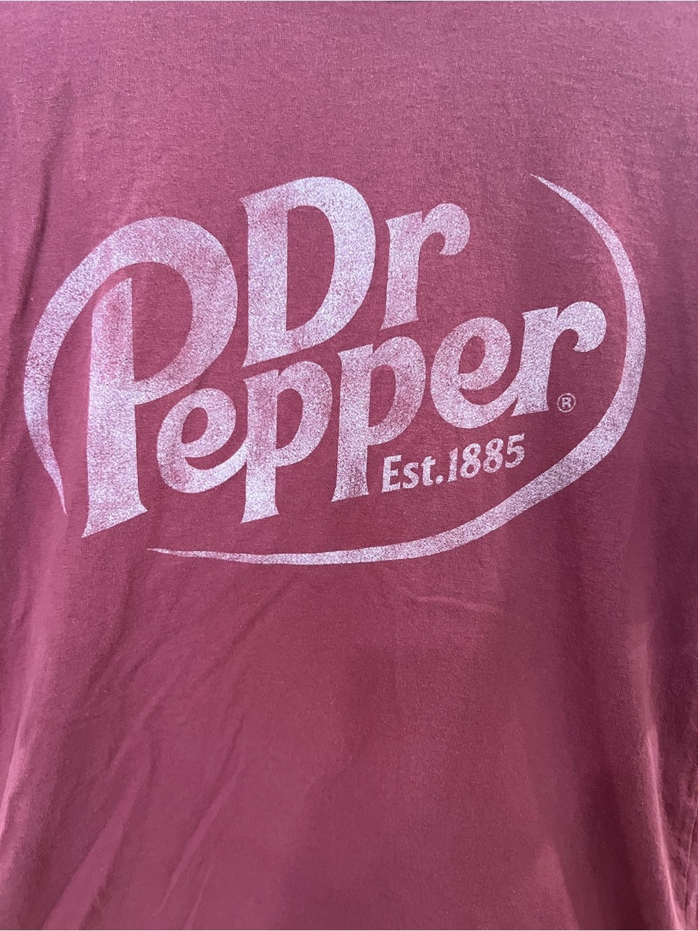 Dr Pepper Men's Short Sleeve Tee in Maroon